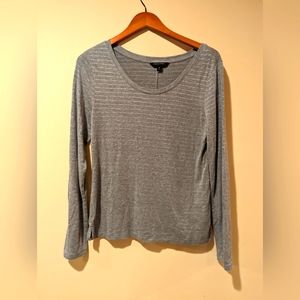 Banana Republic top - casual long-sleeved with sparkle stripes